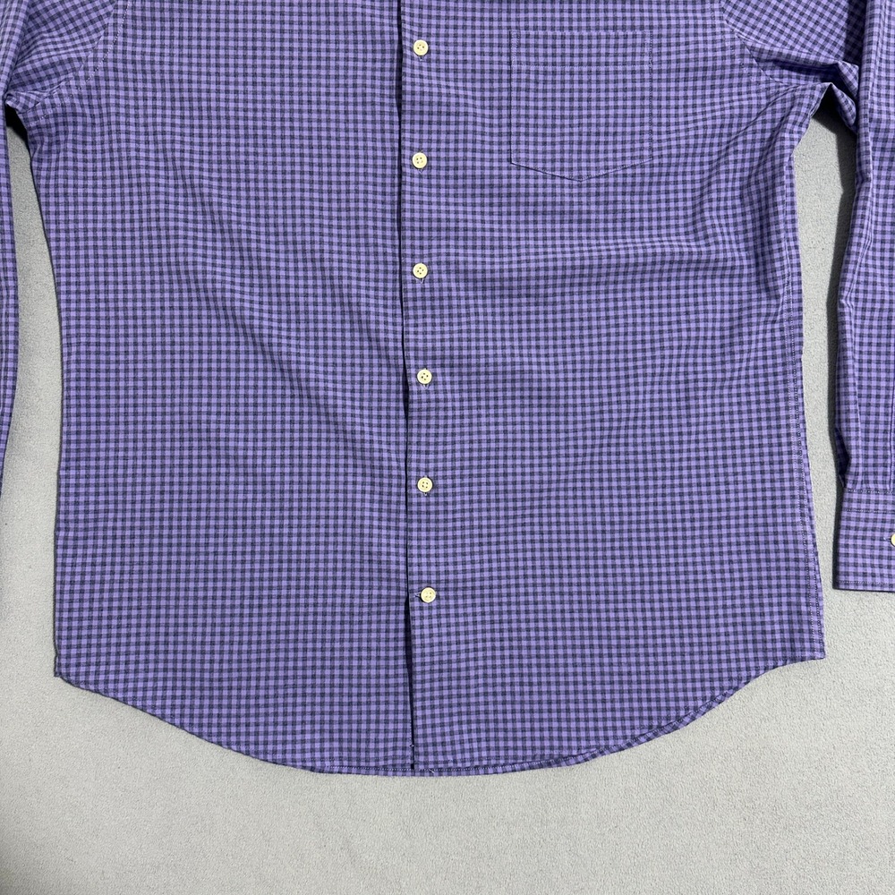 Peter Millar Gingham Check Button Down Shirt Long… - image 5